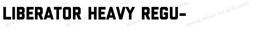 Liberator Heavy Regu字体转换
